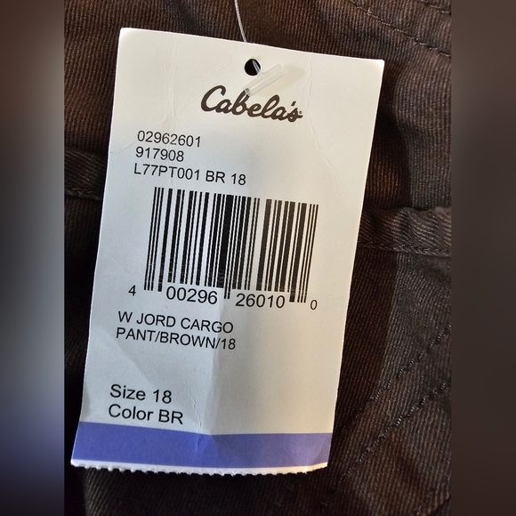 Cabela's Hiking Brown Cargo Pants - Picture 8 of 9